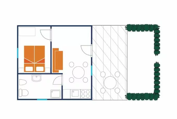 Planimetria Appartamento Mini del Centro Vacanze San Francesco