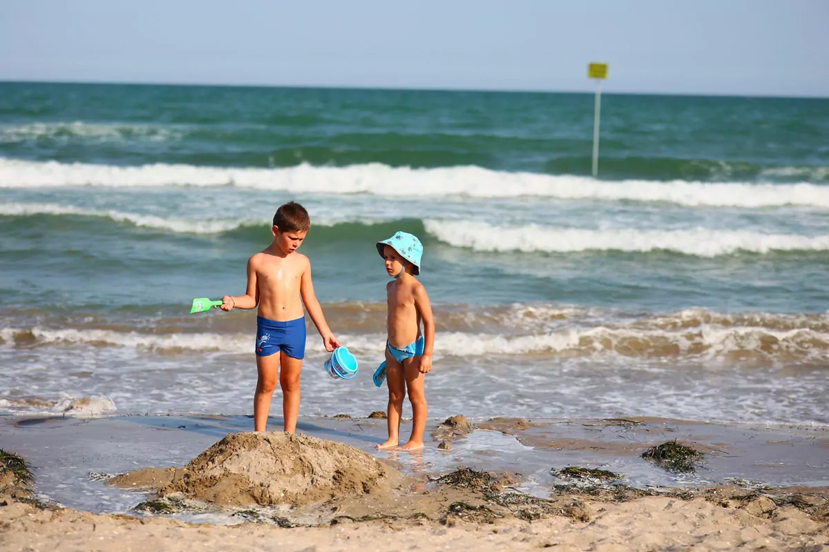 Spiaggia riservata e mare a Caorle