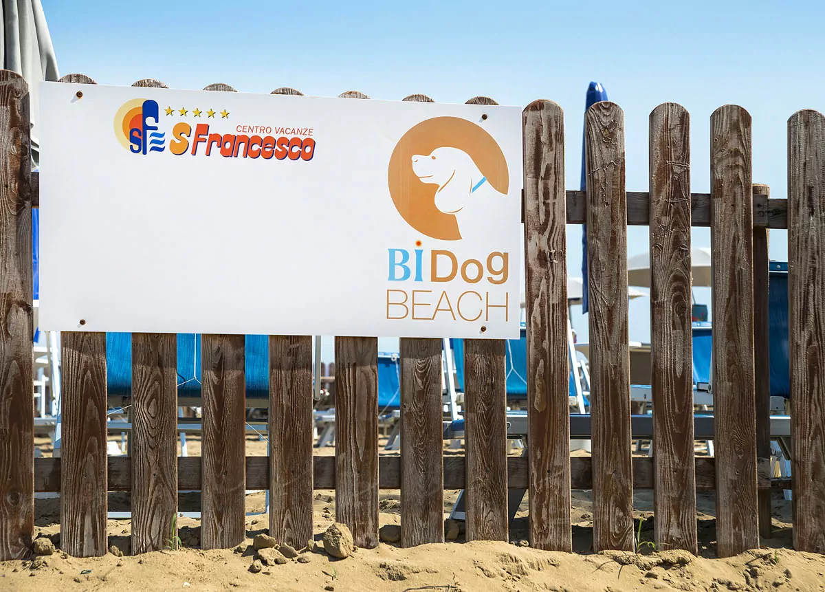 insegna cartello bidog beach