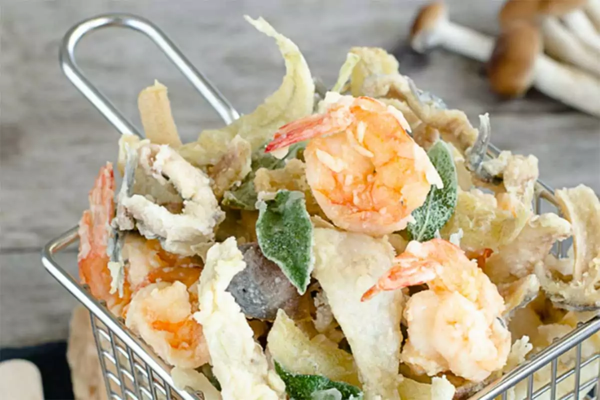 fritto di pesce e verdure nei nostri locali