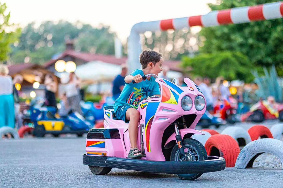 pista kart per bambini del villaggio san francesco